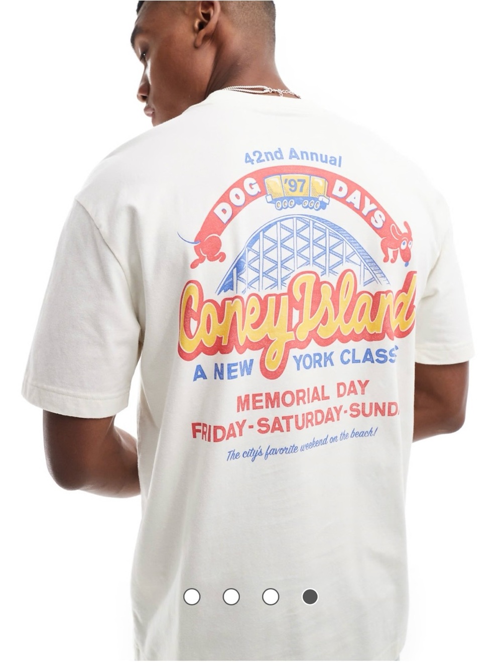 Hollister New York Coney Island Graphic Tee size M